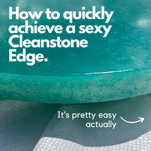 How to achieve a sexy Cleanstone edge finish.