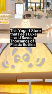 This Yoghurt Store that Feels Luxe - and Saves Thousands of Pieces of Plastic Packaging