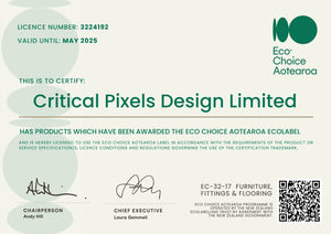 Big News for Sustainable Design! Critical. Earns Ecolabel Certification