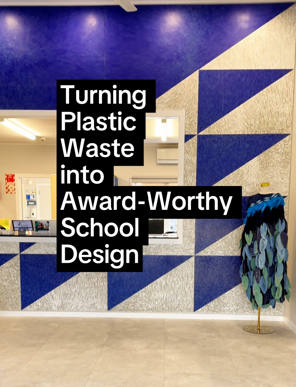 Sustainable School Design: How Weymouth Primary’s Reception Wall Turns Recycled Plastic into Award-Ready Architecture
