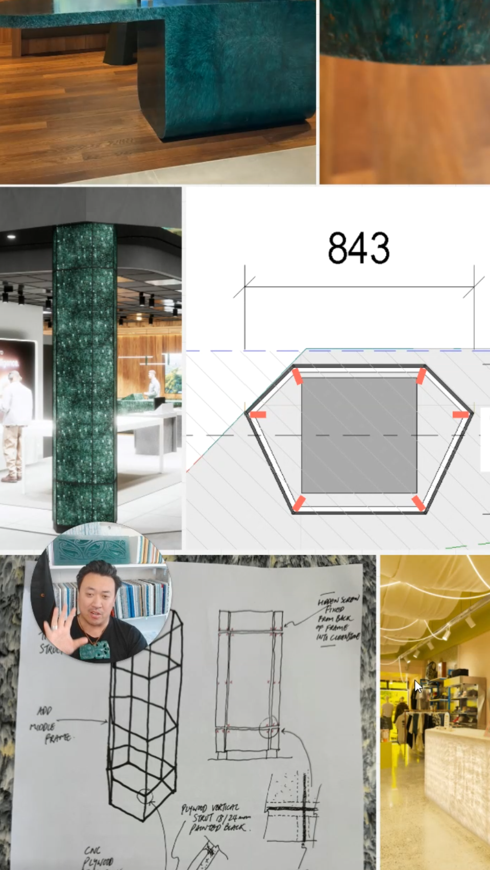 How to Wrap Columns in Recycled Plastics that is Critical. Cleanstone: The Install Detail Behind One NZ’s New Stores
