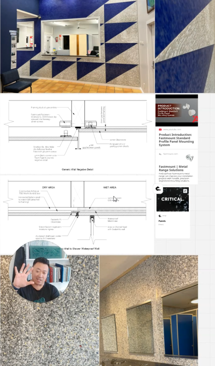 How to Install Cleanstone Panels as Splashbacks or Wall Linings—The Complete Fixing and Gluing Guide for Architects and Designers