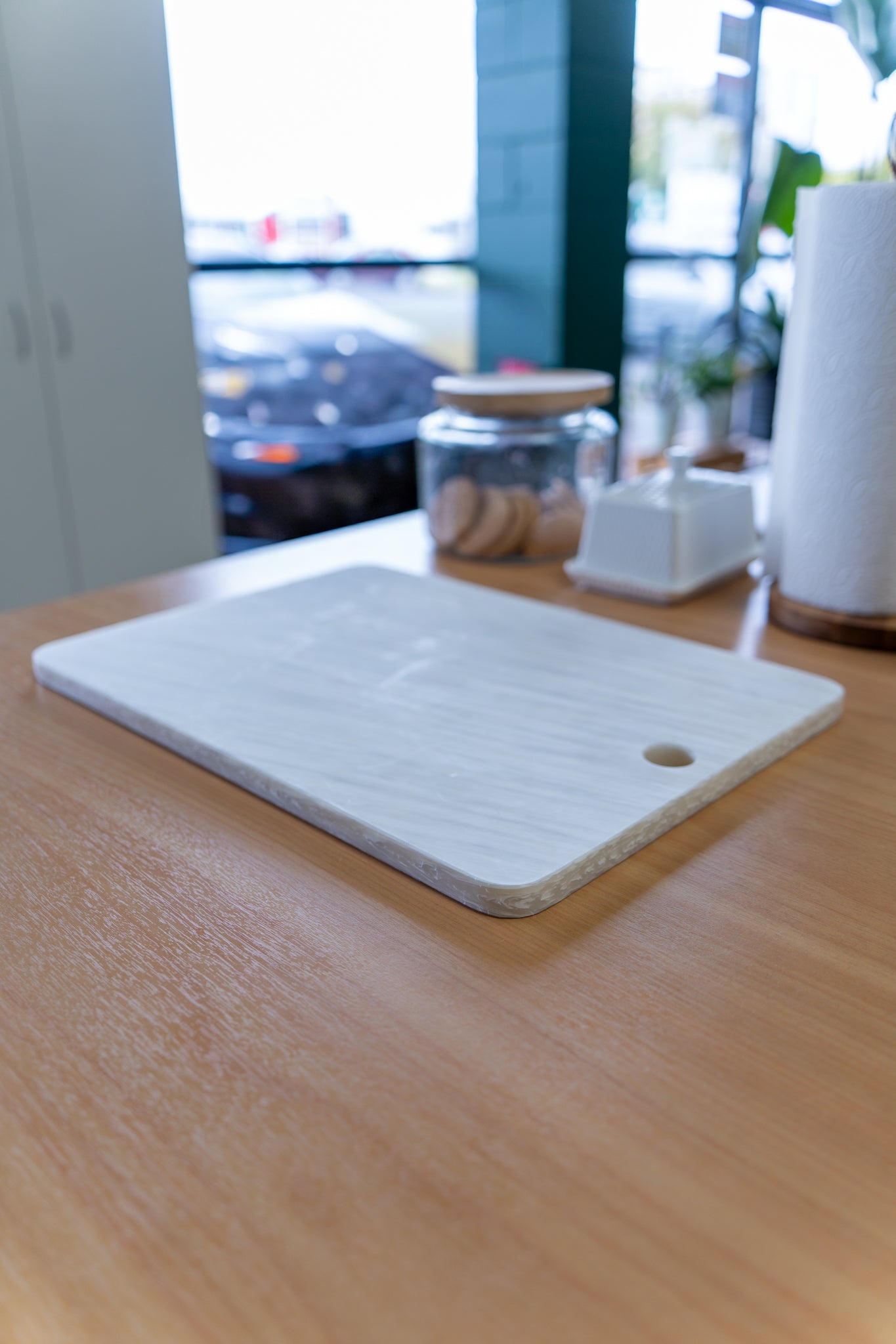 Cleanstone Chopping Board — Clear (100% Recycled Soft Plastics)